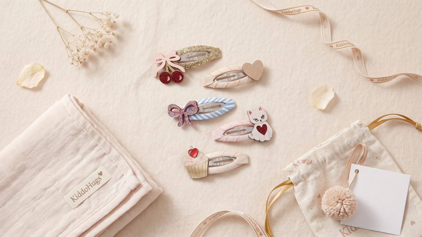 A selection of KiddoHugs children’s accessories