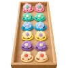 Aesthetic Pastel Fabric Flower Hair Ties