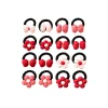 Classic Red Bow and Floral Scrunchie Hair Ties