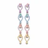 Cute Iridescent Small Floral Bow Hair Ties