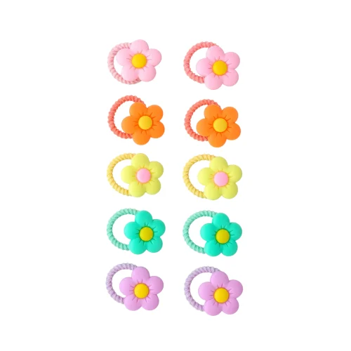 Cute Pastel Blossom Hair Ties