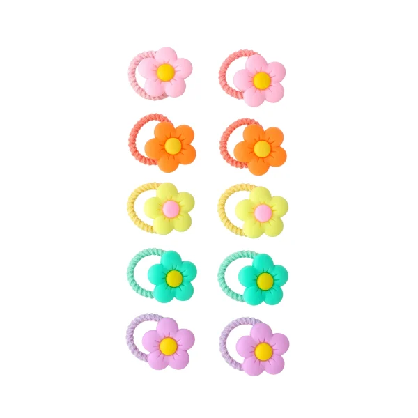 Cute Pastel Blossom Hair Ties
