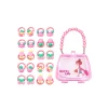 Cute Pink Pearl Hair Accessories and Purse Set