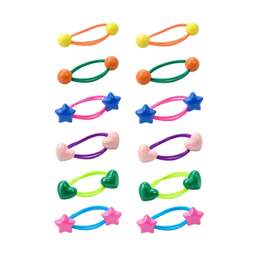 Cute Vibrant Charm Hair Ties