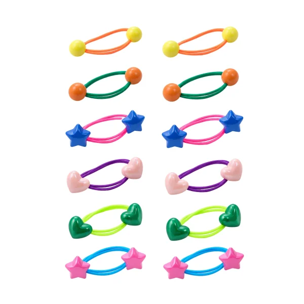 Cute Vibrant Charm Hair Ties