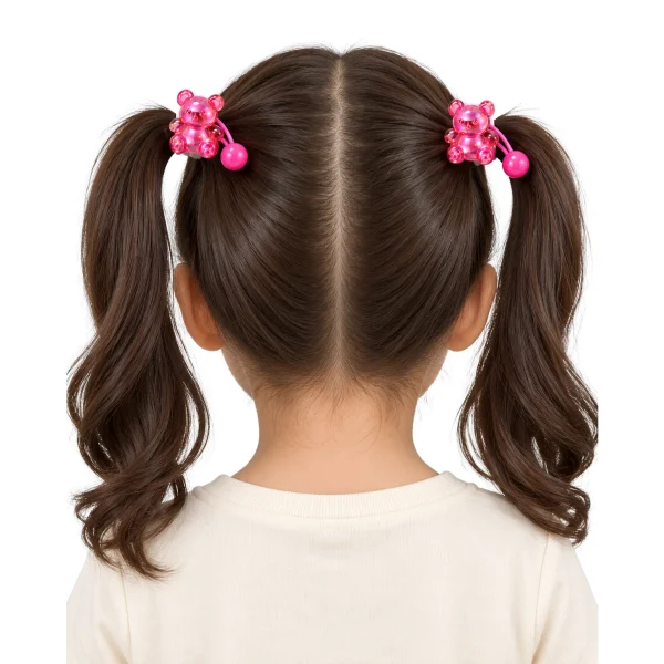 lifestyle-crystal-cute-teddy-bear-hair-tie-set Lifestyle Crystal Cute Teddy Bear Hair Tie Set
