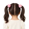 Lifestyle Pink Fabric Flower Hair Tie Set