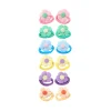 Pastel Fabric Flower Hair Ties